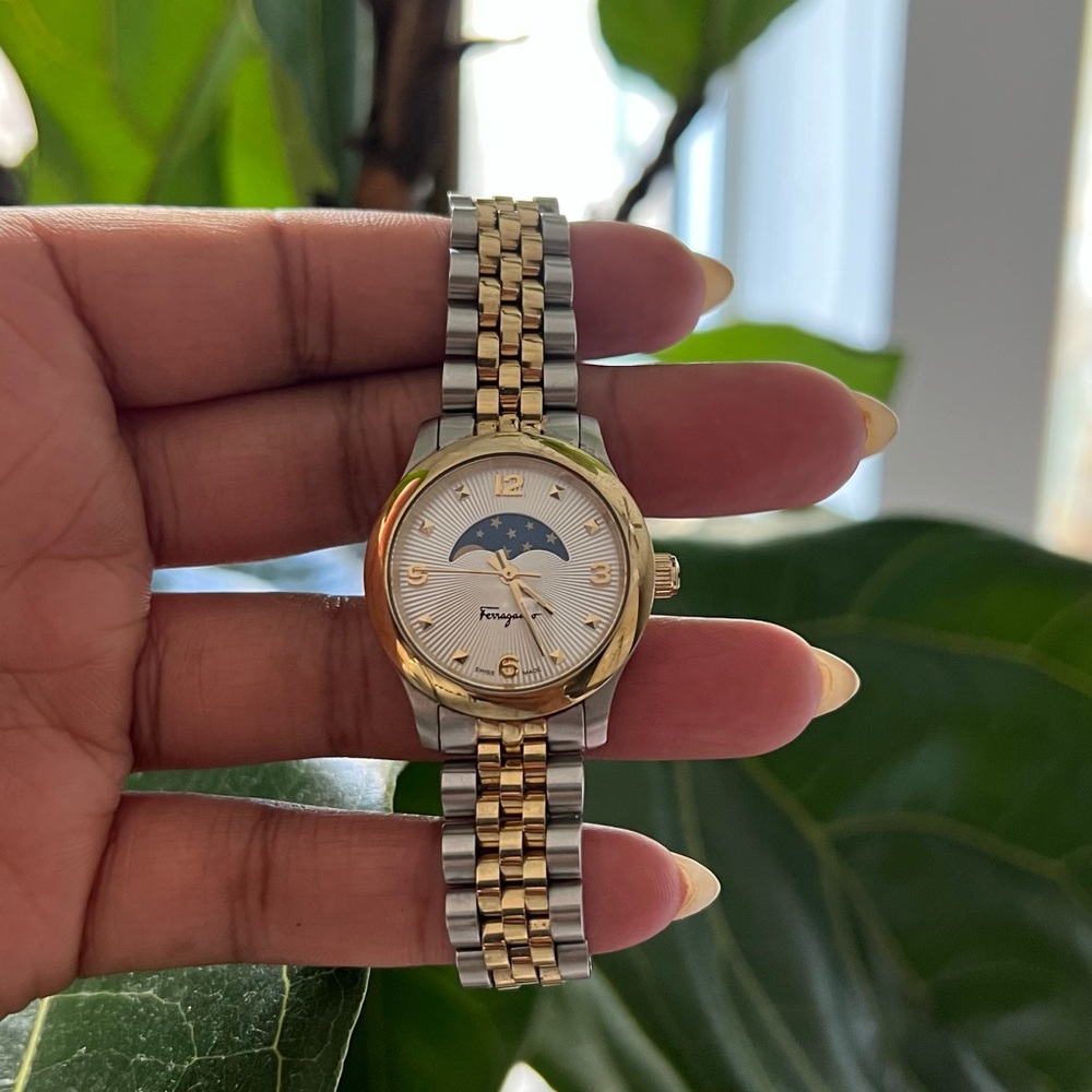 Salvatore Ferragamo Duo Moon Phase Bracelet Watch